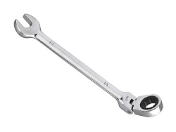 Набор двухсторонних комбинированных ключей Super-Ego с открытым зевом и трещеткой с шарниром