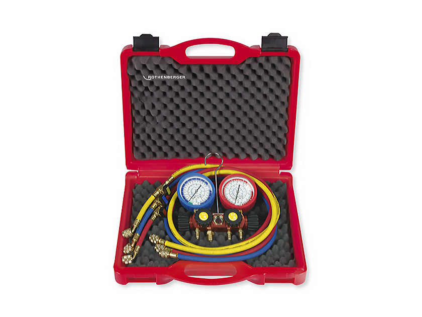Набор с манометрическим коллектором Rothenberger "Standard" для R32, R410A (2 позиции)