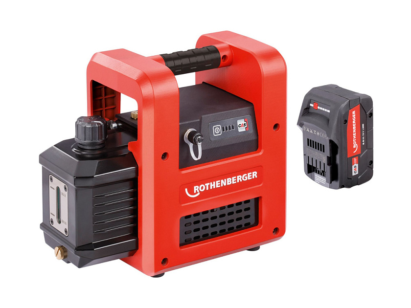 Аккумуляторный двухступенчатый вакуумный насос Rothenberger ROAIRVAC R32 5.0 CL
