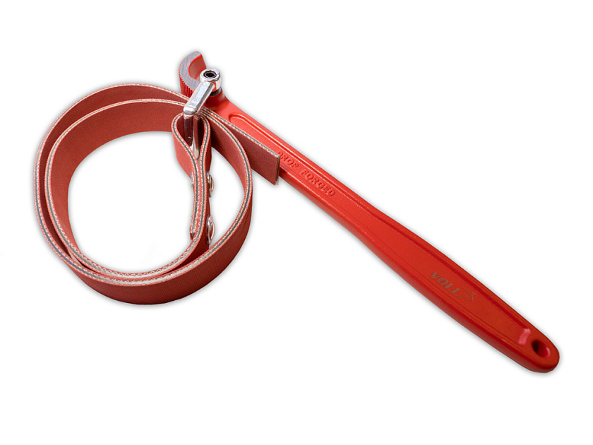 Усиленный ремешковый ключ VOLL для труб до 220 мм