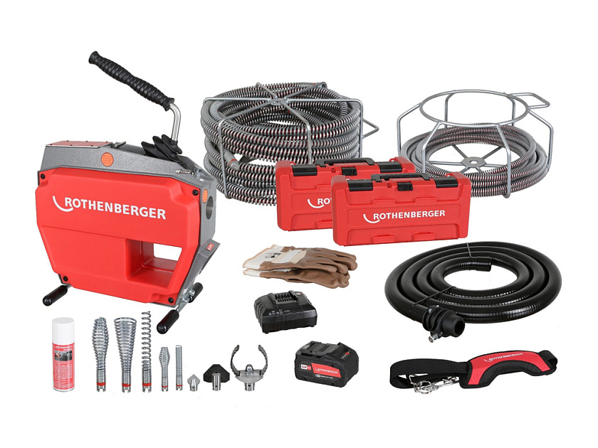 Аккумуляторная прочистная машина секционного типа Rothenberger R600 VarioClean