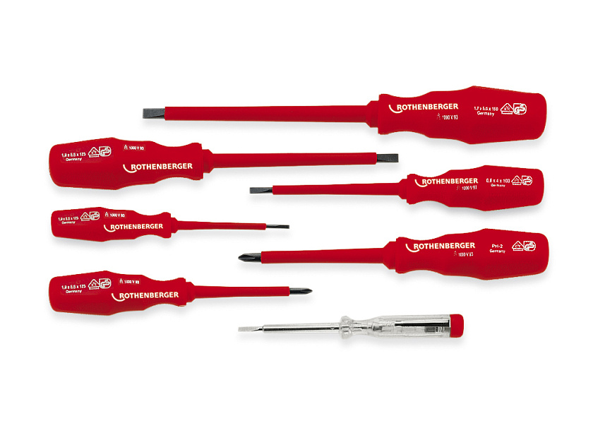 Набор диэлектрических отверток Rothenberger VDE