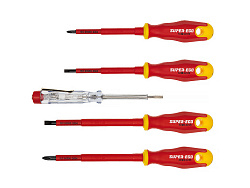 Набор диэлектрических отверток Super-Ego с тестером (4 шт.)