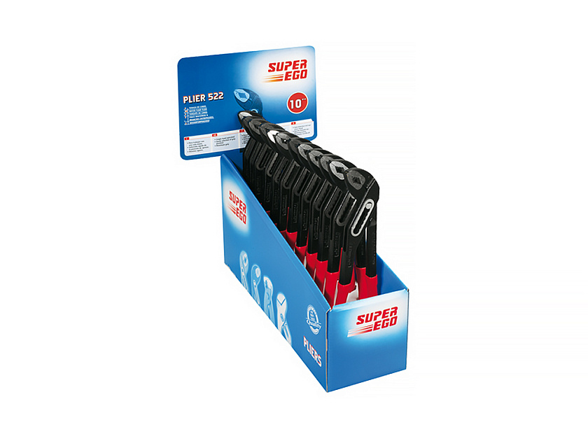 Набор сантехнических клещей 522 Super-Ego 10" с пластиковыми накладками