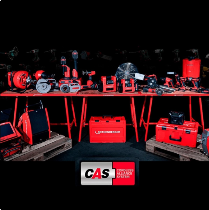 Инструмент Rothenberger на аккумуляторной платформе CAS