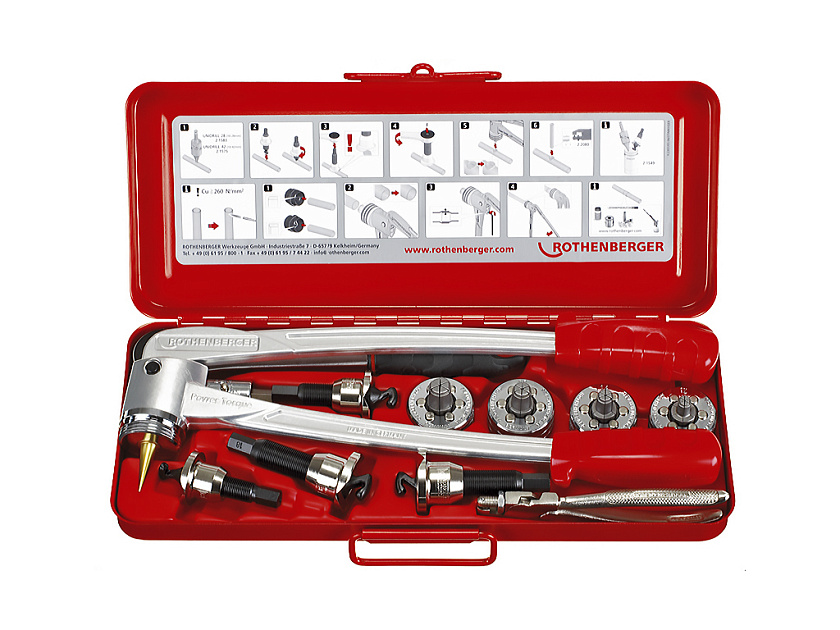 Набор Rothenberger для расширения и отбортовки Combi Kit 1/2-1 1/8" Набор Rothenberger для расширения и отбортовки Combi Kit 1/2-1 1/8"
