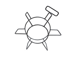 Барабан VOLL для спиралей 16/22 мм