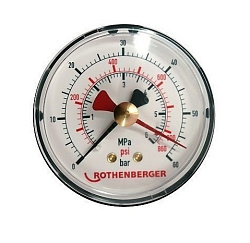 Манометр Rothenberger 60 бар с дублирующей стрелкой
